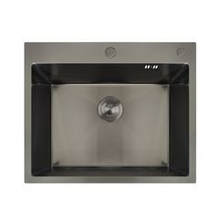 Nerezový dřez MIXXUS MH6050 GRAPHITE se sifonem, grafitový | MH6050 GRAPHITE Mixxus