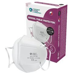 Respirátor s certifikací GPP2 FFP2 NR,bílý,bal.5ks-exp.03/26-prodloužena