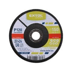 EXTOL CRAFT kotouč lamelový šikmý korundový, P120, O 150mm, 260052