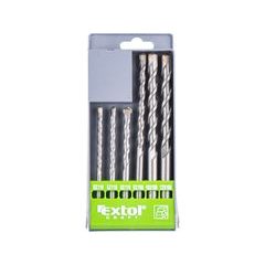 EXTOL CRAFT vrtáky příklepové do betonu, sada 6ks, O 5-12mm, SK, 25048