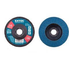 EXTOL INDUSTRIAL kotouč lamelový šikmý zirkonový, O 125mm, P40, 8803424
