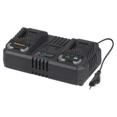 Riwall PRO RAC 420 TWIN dvojitá rychlonabíječka pro aku baterie 20 V (4,5 A)