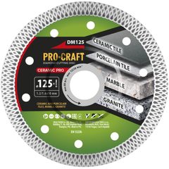 Diamantový řezný kotouč Ceramic PRO Procraft DM125 | DM125 Procraft