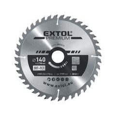EXTOL PREMIUM kotouč pilový s SK plátky, O140x2,6x16mm, 30T, 8803210