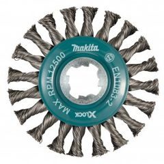 Makita D-73405 - kotoučový kartáč z ocelového drátu-splétaný drát průměr 0,5mm X-LOCK 115mm