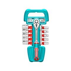 Total Hlavice nástrčné 1/2", sada 12ks, industrial, CrV, THT141121