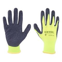 EXTOL PREMIUM rukavice nylonové, bezešvé, polomáčené v latexu, velikost 8", 8856644