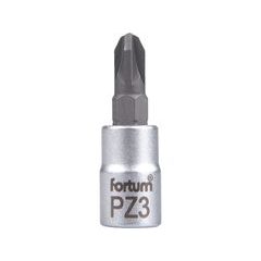 FORTUM hlavice zástrčná 1/4" hrot pozidriv, PZ 3, L 37mm, 4701823
