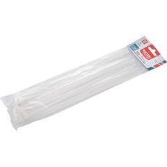 EXTOL PREMIUM pásky stahovací na kabely bílé, 380x7,6mm, 50ks, nylon PA66, 8856120