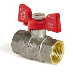 Kulový kohout motýl červený, KR.217 1/2"FF | KR.217 1/2"FF Procraft