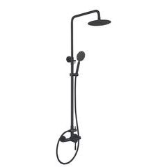 Sprchový sloup s baterií, SUS-003-J BLACK, černá | SUS-003-J BLACK Procraft