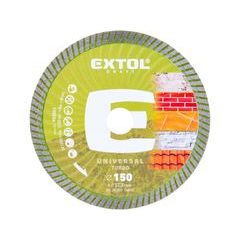 EXTOL CRAFT kotouč diamantový řezný, turbo - suché i mokré řezání, O 150x22,2x2,4mm, 903053