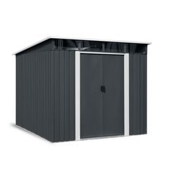 Riwall PRO RMSP 9x8 Anthracite LUX zahradní domek kovový 2,4 x 2,8 m s pultovou střechou antracit