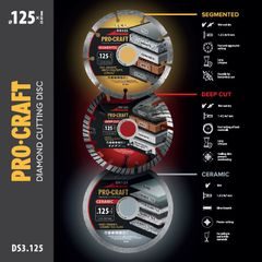 Sada diamantových kotoučů Procraft DS3.125 (DS125/DR125/DC125) | DS3.125 Procraft
