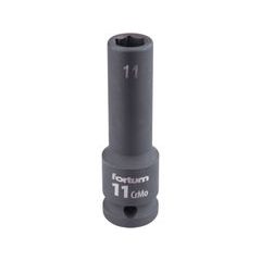 FORTUM hlavice nástrčná rázová 1/2", 11mm, L 78mm, CrMoV, 4703211