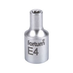 FORTUM hlavice nástrčná vnitřní TORX 1/4", E 4, L 25mm, 4701704