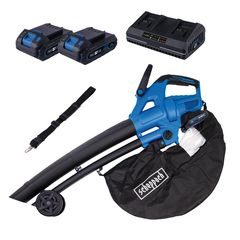 Scheppach BC-BLV720-X-SET S2 2x20 V IXES aku vysavač/foukač 4v1 + 2x 2Ah baterie + duální nabíječka 2,4 A