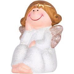 Postavička Xecco 12652, Anděl sedící, polyresin, 11cm