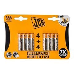 JCB SUPER alkalická baterie LR03,(AAA) blistr 8ks