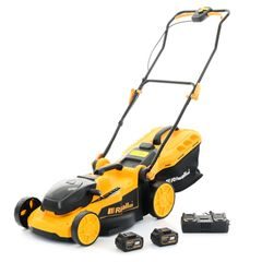 Riwall PRO RALM 4020i SET akumulátorová sekačka 2 x 20 V + 2x 4 Ah baterie + duální rychlonabíječka 4,5 A