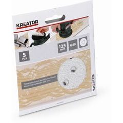 Kreator KRT230553 5x Brusný papír 125 mm na barvu G40