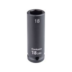 FORTUM hlavice nástrčná rázová 1/2", 18mm, L 78mm, CrMoV, 4703218