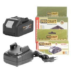 Sada aku baterie Procraft 20/4 + nabíječka Procraft 20/1 | S20/4-20/1 Procraft
