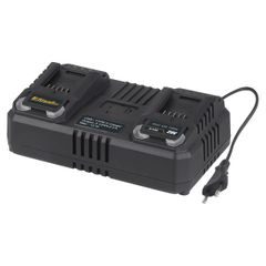 Riwall PRO RAC 420 TWIN dvojitá rychlonabíječka pro aku baterie 20 V (4,5 A)