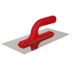 Hladítko nerez hladké 27x13cm, červené