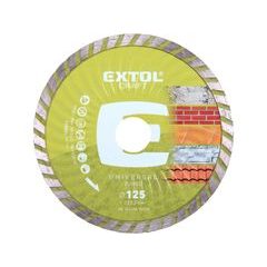 EXTOL CRAFT ZRUŠENO! Nahrazeno výrobkem 903052 kotouč diamantový řezný, turbo - suché i mokré řezání, O 125x22,2x2mm, 108852