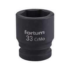 FORTUM hlavice nástrčná rázová 3/4", 33mm, L 57mm, 4703033