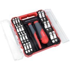 EXTOL PREMIUM nože na vyřezávání, sada 21ks s pinzetou, 8855196