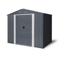 Riwall PRO RMSA 6x8 Anthracite zahradní domek kovový 2,4 x 1,7 m se sedlovou střechou Antracit