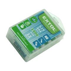 EXTOL ENERGY baterie nabíjecí, 12ks, AAA (HR03), 1,2V, 1000mAh, NiMh, 42062