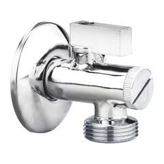 BALLETTO ventil rohový s filtrem a kovovou pákou, pračkový, 1/2"-3/4", 81155