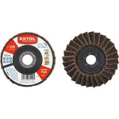 EXTOL PREMIUM kotouč lamelový šikmý z brusného korundového rouna, O 125mm, P60-hrubý, 8803384