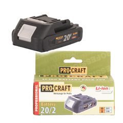 Baterie akumulátorová 20V Li-ion, 2000mAh Procraft 20/2A | 20/2A Procraft