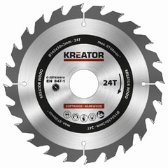 Kreator KRT020410 Pilový kotouč na dřevo 165mm, 24T