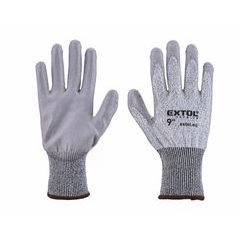 EXTOL PREMIUM rukavice s vysokou odolností proti prořezu, polomáčené v PU, velikost 9", 8856697