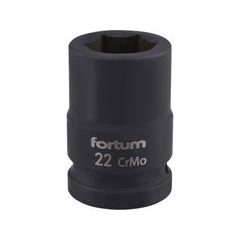 FORTUM hlavice nástrčná rázová 3/4", 22mm, L 52mm, 4703022