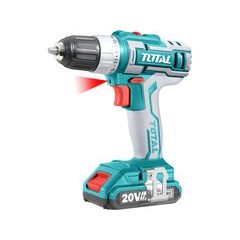 Total vrtací šroubovák aku, 20V Li-ion (2x), 2000mAh, v tašce, sada 47ks, TDLI2002E