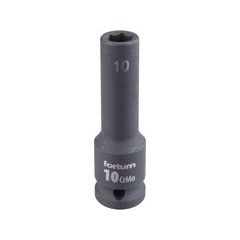 FORTUM hlavice nástrčná rázová 1/2", 10mm, L 78mm, CrMoV, 4703210
