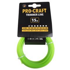 Struna žací (1.6mm) (15м) hvězda PROCRAFT | ZI-1.6/15 Procraft