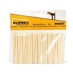 Klínky dřevěné SM 80x25x10-3, 20ks