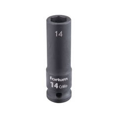 FORTUM hlavice nástrčná rázová 1/2", 14mm, L 78mm, CrMoV, 4703214