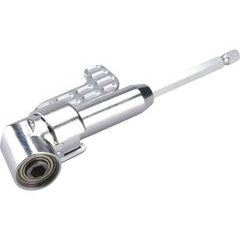 EXTOL CRAFT úhlový nástavec/držák hrotů do vrtačky, 1/4"x140mm (105°) s magnetem, 919407