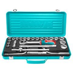 Total Hlavice nástrčné, sada 24ks, 1/2", THT141253