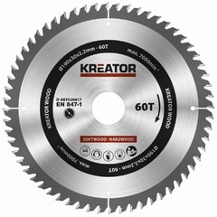 Kreator KRT020417 Pilový kotouč na dřevo 190mm, 60T