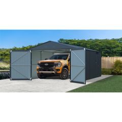 Riwall PRO RMCG 20x13 Anthracite kovová garáž 3,8 x 6 m se sedlovou střechou Antracit