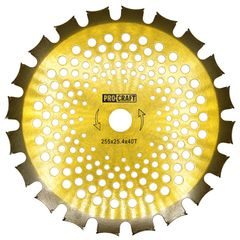 Nůž křovinořezu (kotouč) (D255*25.4) 40Т (oboustranný) (gold) PROCRAFT | H/P-2/G Procraft